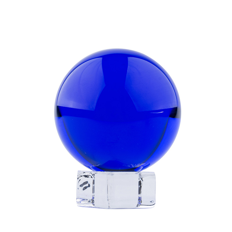 Lens Ball Crystal - Blu scuro K9 Lampadario di Cristallo