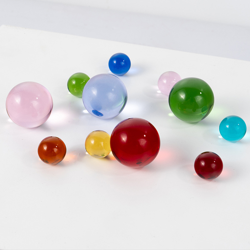 Lens Ball Crystal - Sfera di cristallo colorata E9 K9,