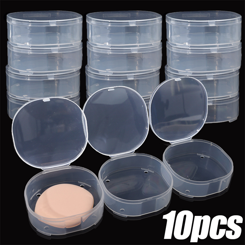Beauty Dish Softbox - 1/10pcs Transparent Square Plastic Boxes Makeup