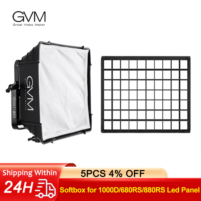 Video Led Light Panel - Diffusore Softbox GVM per Luci Video