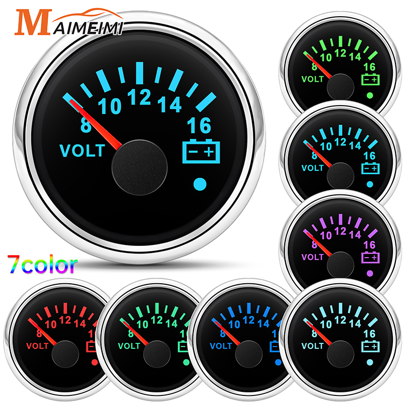 Light Meter Incident - Voltmetro da 52 mm 7 colori