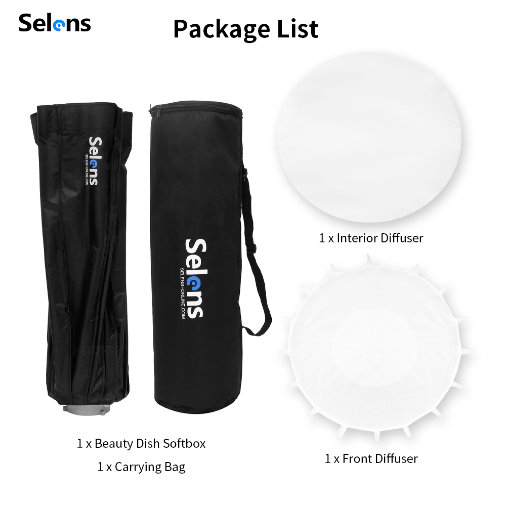 Selens 85cm ombrello Radar Sof - Beauty Dish Softbox recensione e prezzo