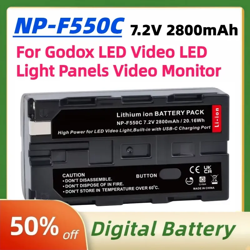 Batteria NP-F550C NP-F550 F570 - Video Led Light Panel recensione e prezzo
