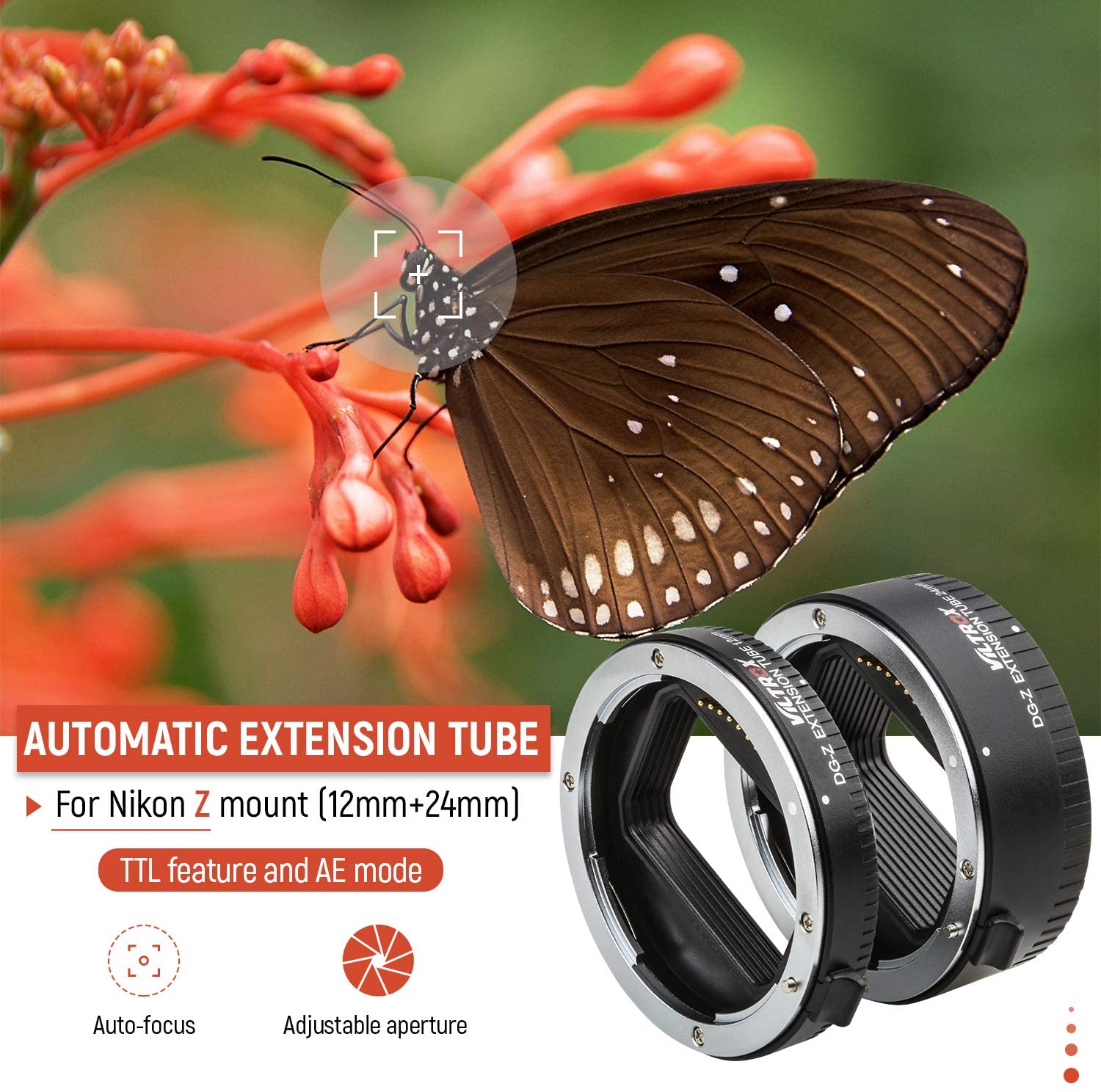 Viltrox DG-Z Messa a fuoco aut - Macro Extension Tube recensione e prezzo