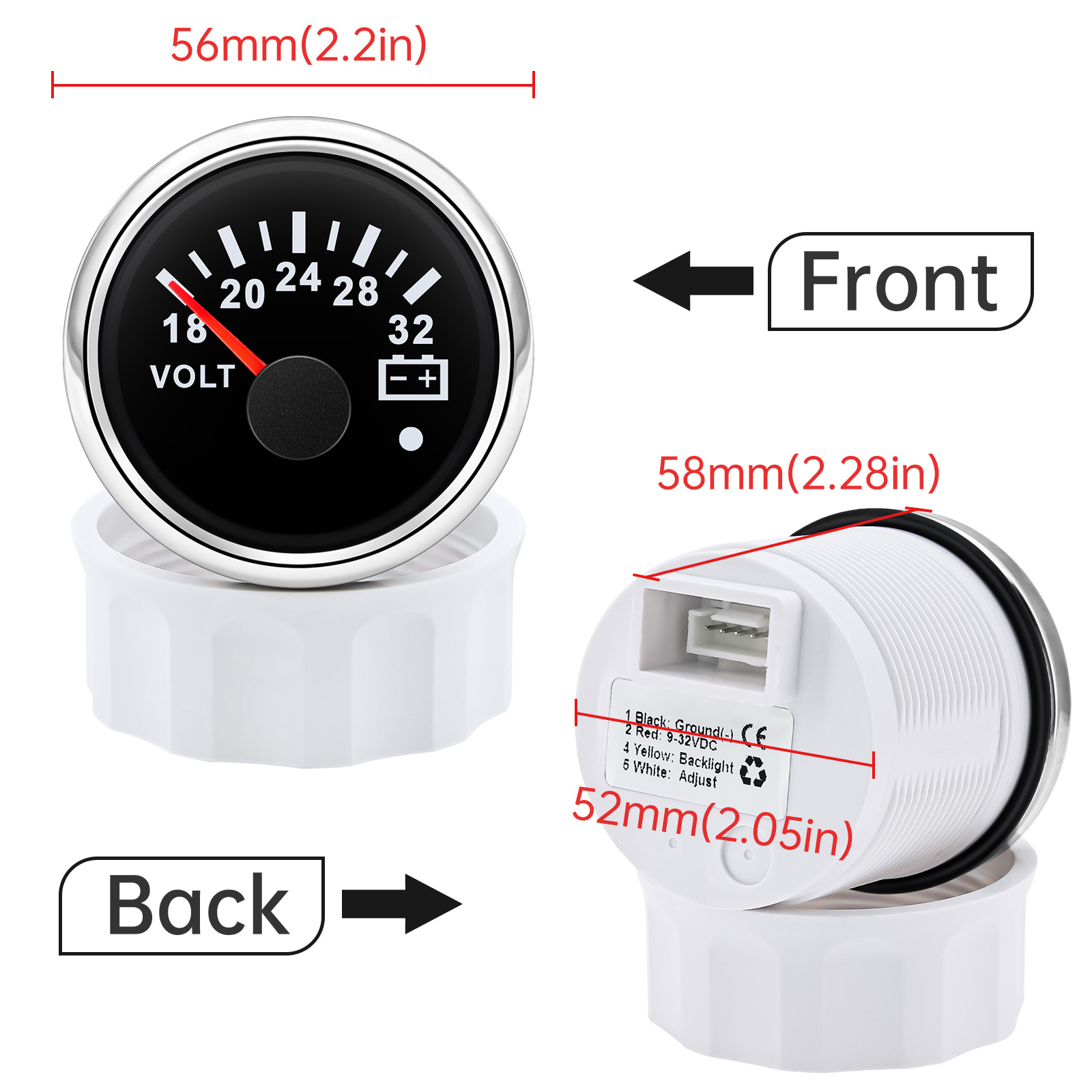 Voltmetro da 52 mm 7 colori re - Light Meter Incident recensione e prezzo