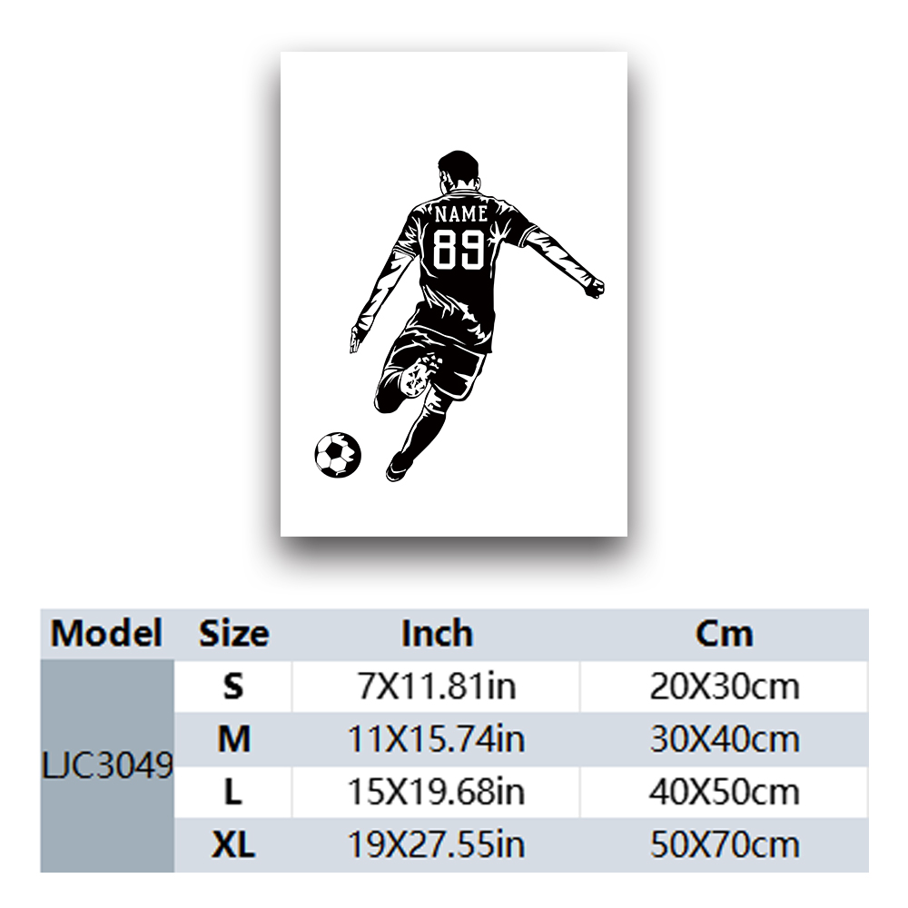 1PC giocatore di calcio nome p - Photography By recensione e prezzo
