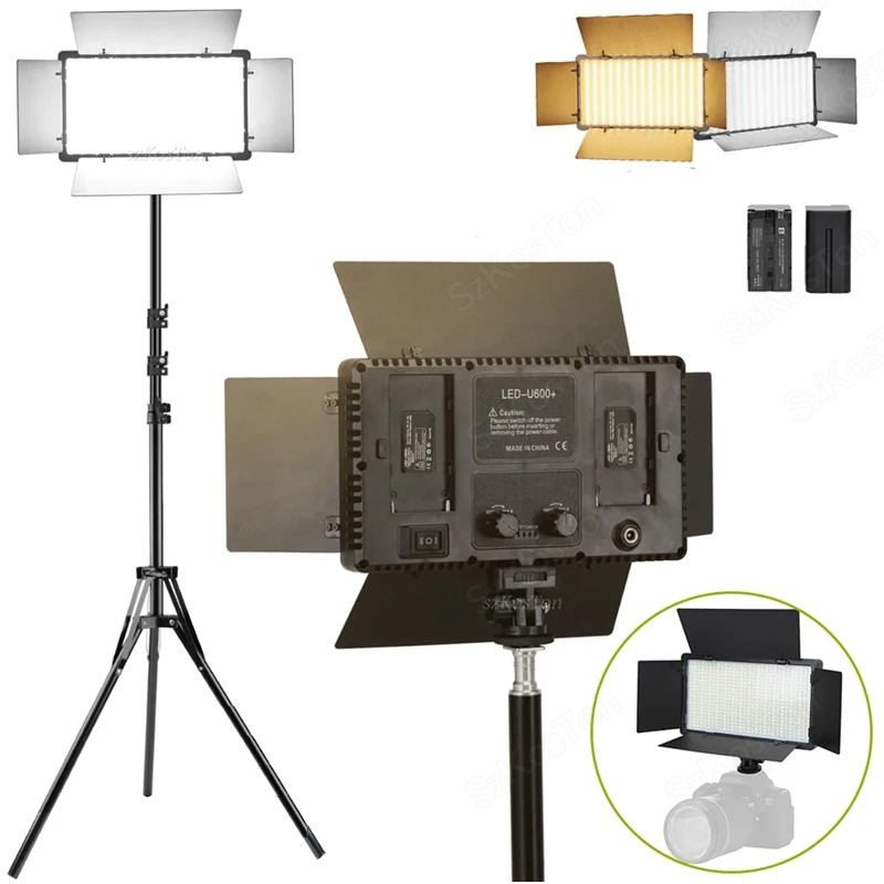 U800 U600 LED Photo Studio Vid - Video Led Light Panel recensione e prezzo